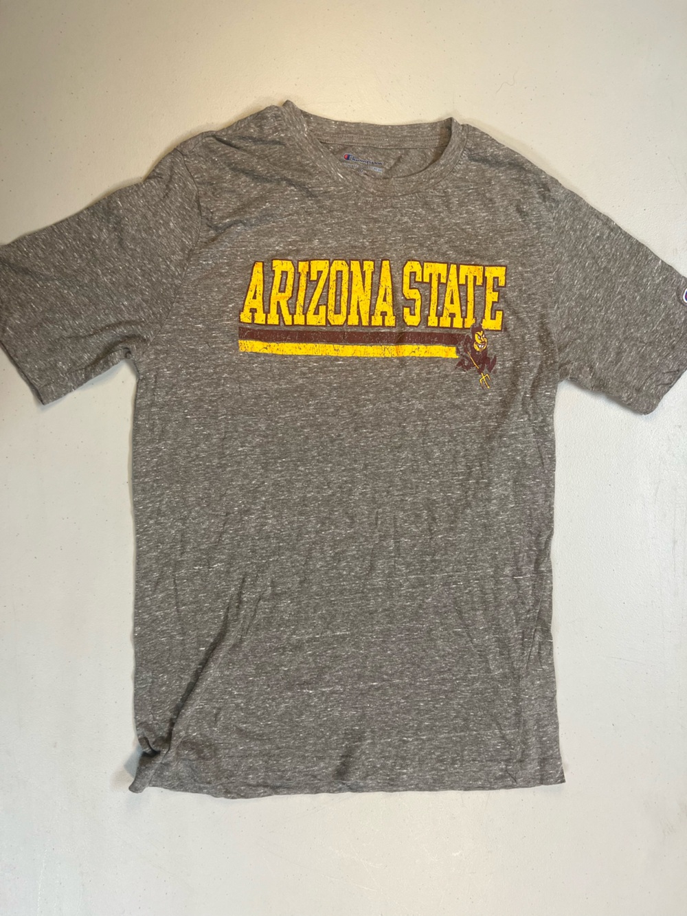 Champion Arizona State Sun Devils T-Shirt Men’s Medium Gray ASU NCAA Graphic